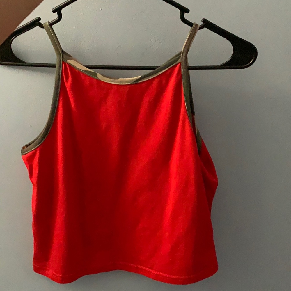 MAO red crop top